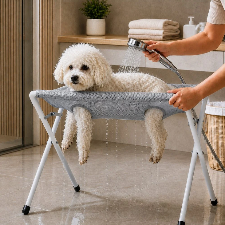 Pawuraa™ Bath Stand 🐾 🛁 — Stress-Free Pet Grooming