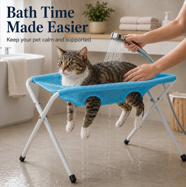 Pawuraa™ Bath Stand 🐾 🛁 — Stress-Free Pet Grooming