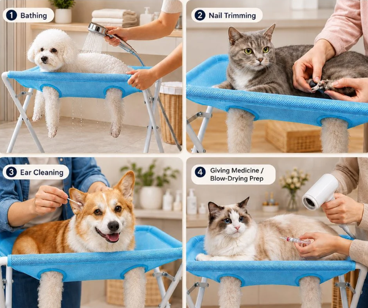 Pawuraa™ Bath Stand 🐾 🛁 — Stress-Free Pet Grooming